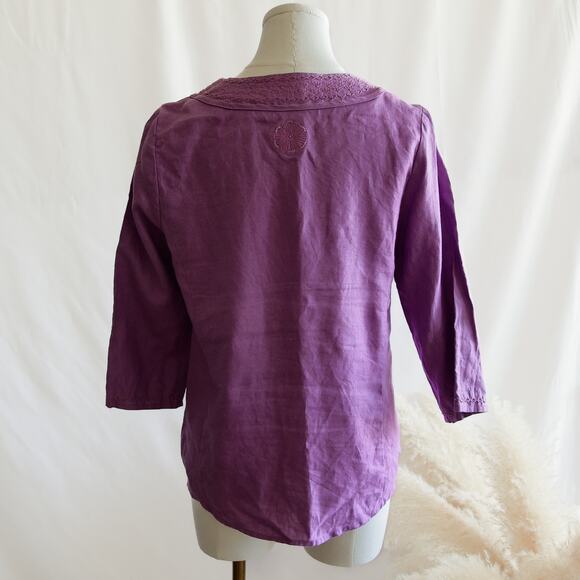Style & Co. Llinen Purple tunic size 6P - Picture 2 of 4